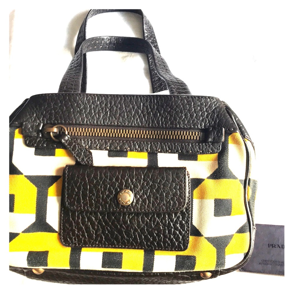 Vintage Prada Canapa Ottagono Bag